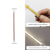 Conector HIPPO con cable Tira Led COB 8mm 12-24V - 3