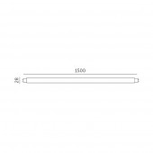 Tubo LED T8 150cm 24W Cristal 360°Luz fría - 5