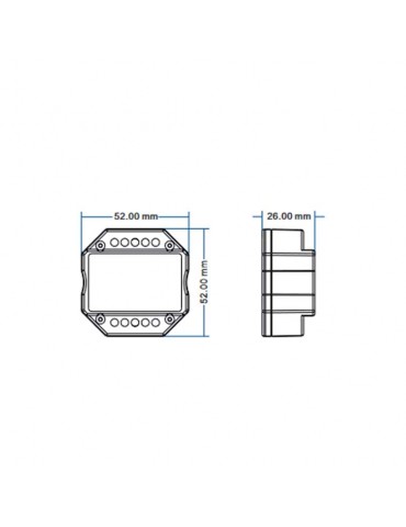 TRIAC Dimmer Controlador RF 100-240V PUSH DIM - 3