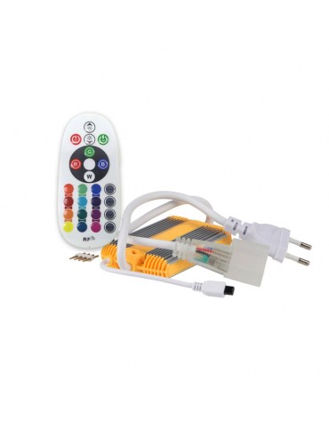 Mando IR Controlador Tiras NEON Led Flex RGB 230V - 9