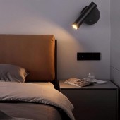 Aplique pared Lectura 2W aluminio negro - 2