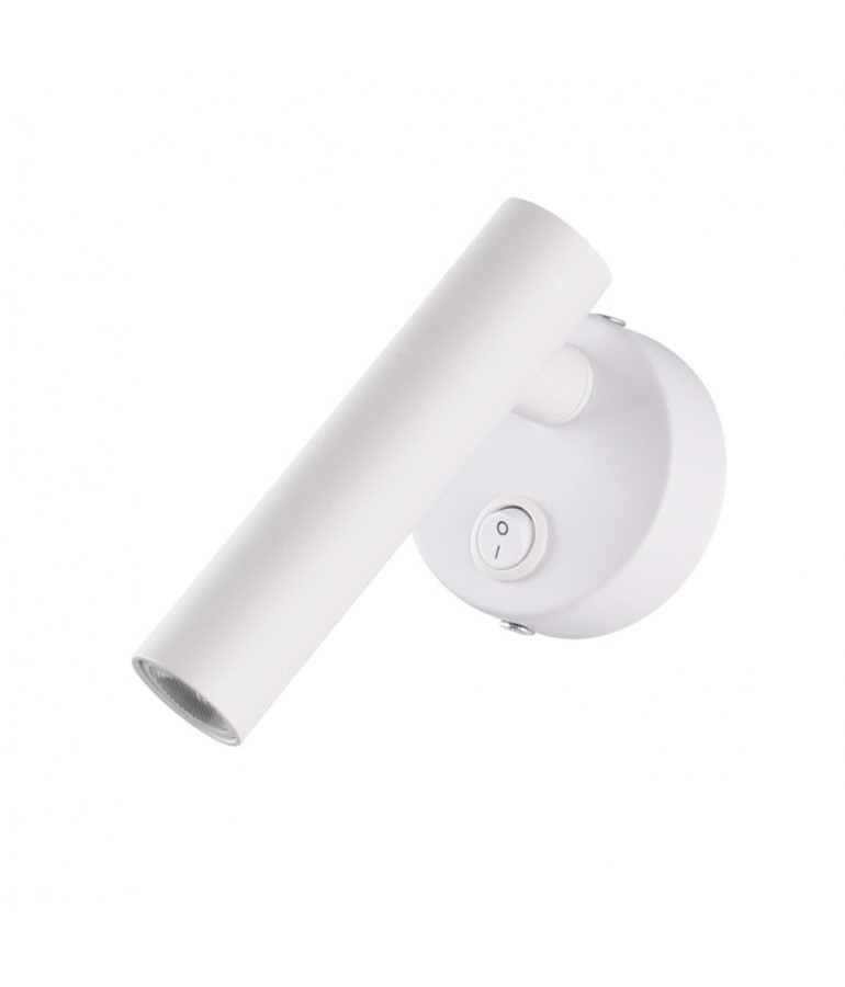 Aplique pared Lectura 2W aluminio blanco - 1