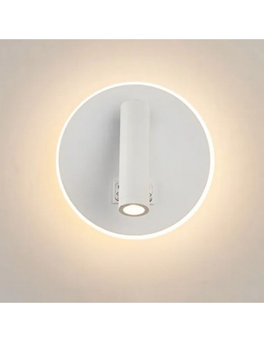 Aplique pared Lectura 8W blanco interruptor y 2 USB - 4