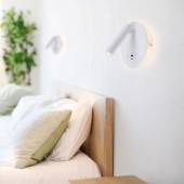 Aplique pared Lectura 8W blanco interruptor y 2 USB - 5
