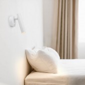 Aplique pared Lectura Led 2W aluminio blanco - 2