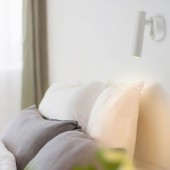 Aplique pared Lectura Led 2W aluminio blanco - 6