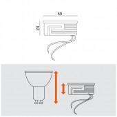 Bombilla LED Insert GU10 6,5W 230V Cerámico - 2