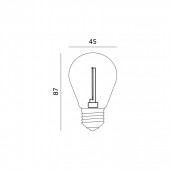 Bombilla Led 1w Filamento ST45 E27 - 3