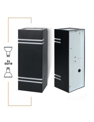 Aplique exterior doble cara rectangular QUAZAR 7 - 3