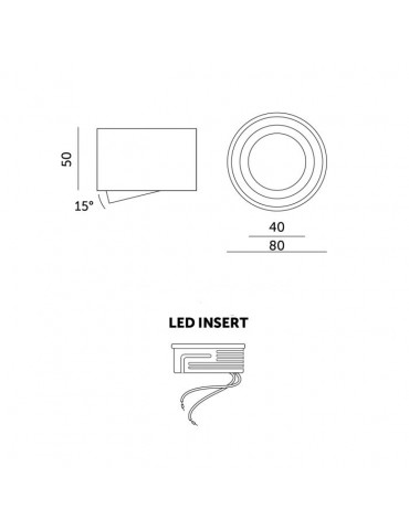 Aplique de techo basculante OH36S Blanco - 7