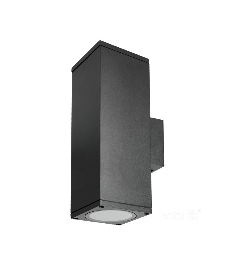 Aplique pared doble cara exterior negro QUERK 4 - 1