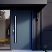 Aplique pared doble cara exterior negro QUERK 4 - 2