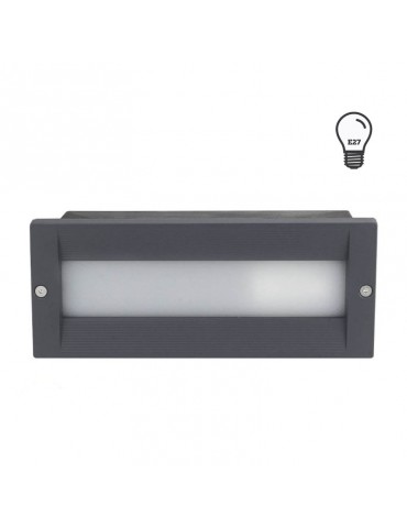Aplique Pared E27 Empotrar Rectangular - 1