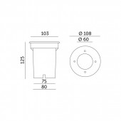 Foco suelo empotrar GU10 IP65 inox - 7