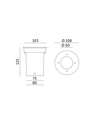 Foco suelo empotrar GU10 IP65 inox - 7