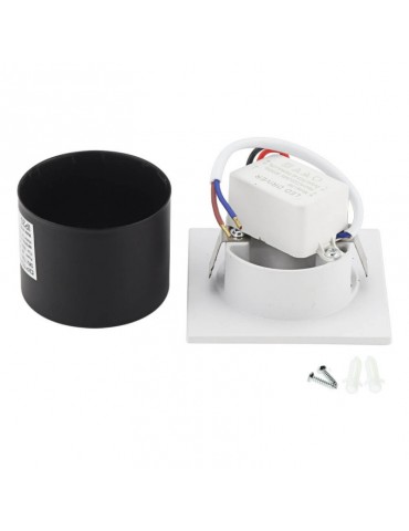 Aplique LED 3W Escalera Pared Cuadrado - 6