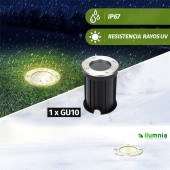 Foco suelo empotrar GU10 IP67 inox - 2