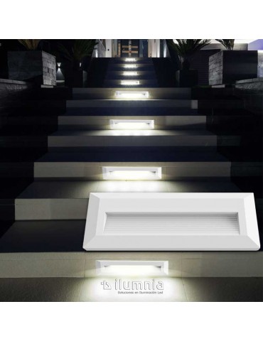 Aplique Escalera 3W LED rectangular blanco neutro IP65 - 6