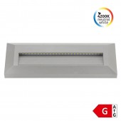 3W Aplique Escalera LED rectangular gris 4200K IP65 - 1