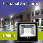 Foco Proyector LED 50W 4500lm SMD 120º SLIM