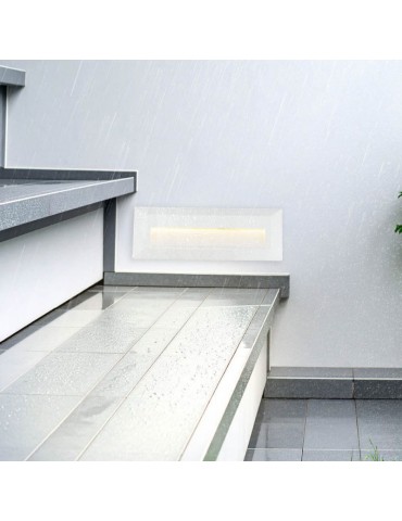Aplique Escalera 3W LED rectangular blanco neutro IP65 - 3