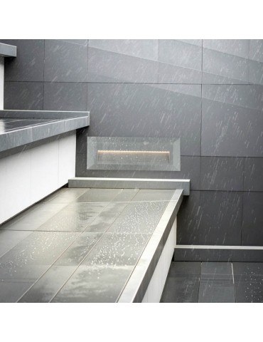 3W Aplique Escalera LED rectangular gris 4200K IP65 - 3