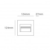Aplique LED Escalera Superficie 2W IP65 - 4