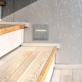 Aplique Escalera LED Cuadrado 2W gris luz neutra IP65 - 2