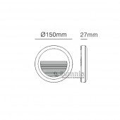 Aplique Escalera LED circular Superficie 2W IP65 - 3