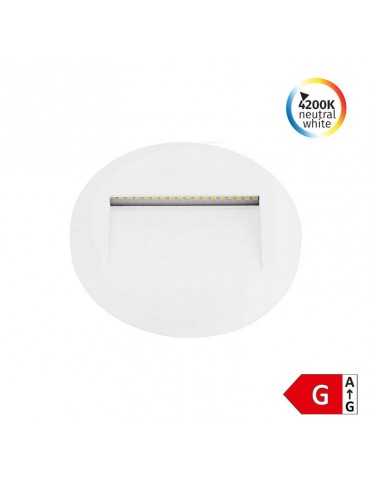 Aplique Escalera LED circular Blanco luz neutra 2W IP65 - 1