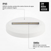Aplique Escalera LED circular Blanco luz neutra 2W IP65 - 3