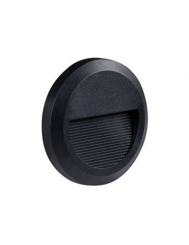 Aplique Escalera LED circular Negro 2W IP65 - 1