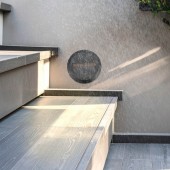 Aplique Escalera LED circular Negro luz neutra 2W IP65 - 8