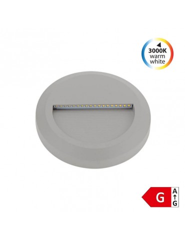 Aplique Escalera LED circular Gris cálido 2W IP65 - 1