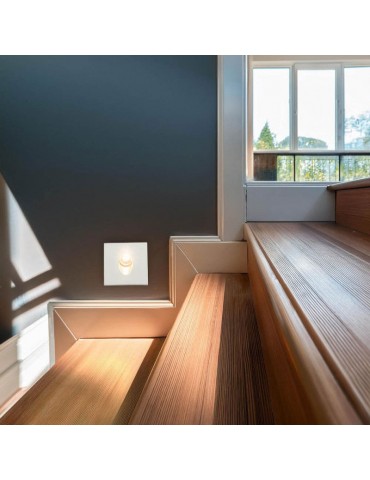 Aplique LED 3W Escalera Pared Cuadrado - 7