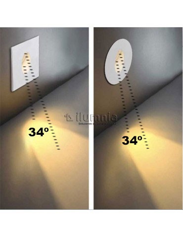 Aplique LED Escalera Pared 3W Redondo - 2