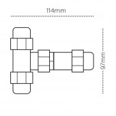 Conector de cable T Estanco IP68 - 6