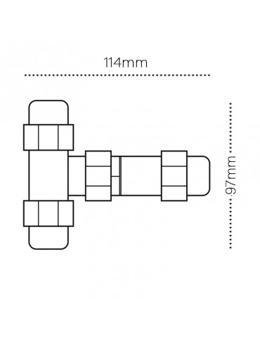 Conector de cable T Estanco IP68 - 6