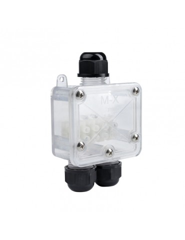 Caja de empalme IP68 3 entradas Transparente - 3