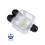 Caja de empalme IP68 3 entradas Transparente