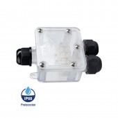 Caja de empalme IP68 3 entradas Transparente - 2