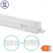 REGLETA LED T5 8W 60cm interconectable con interruptor - 1