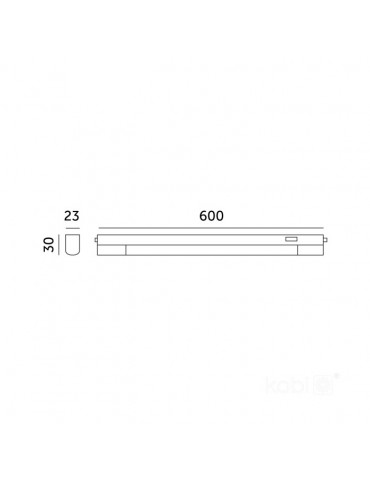 Regleta LED T5 60cm CCT 8W adosable interruptor - 6