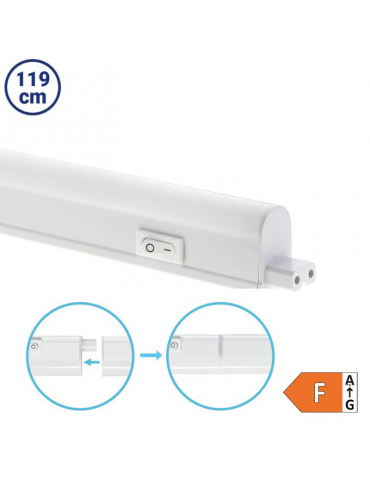 Regleta LED T5 120cm 13W adosable interruptor - 1