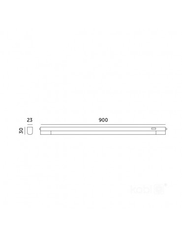 Regleta LED T5 90cm CCT 12W adosable interruptor - 6