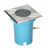 Foco suelo empotrar cuadrado GU10 IP65 inox - 9