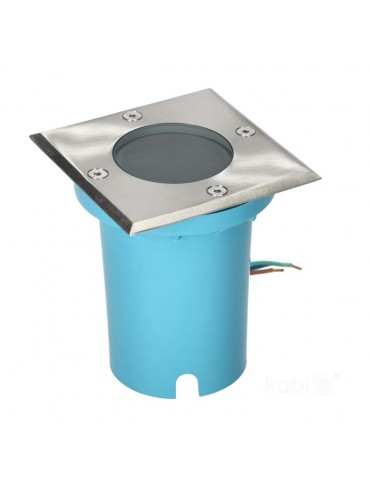 Foco suelo empotrar cuadrado GU10 IP65 inox - 9