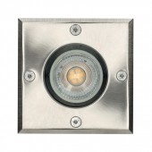 Foco suelo empotrar cuadrado GU10 IP65 inox - 8