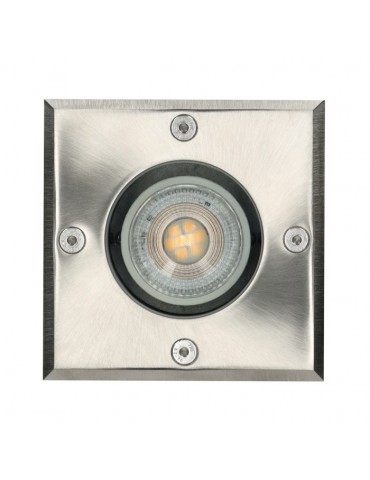 Foco suelo empotrar cuadrado GU10 IP65 inox - 8