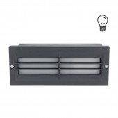 Aplique Muro E27 con rejilla Empotrar Rectangular - 1